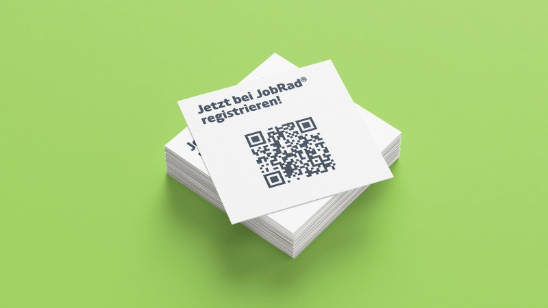 Jetzt bei JobRad registrieren - QR Code Jetzt bei JobRad registrieren - QR Code
